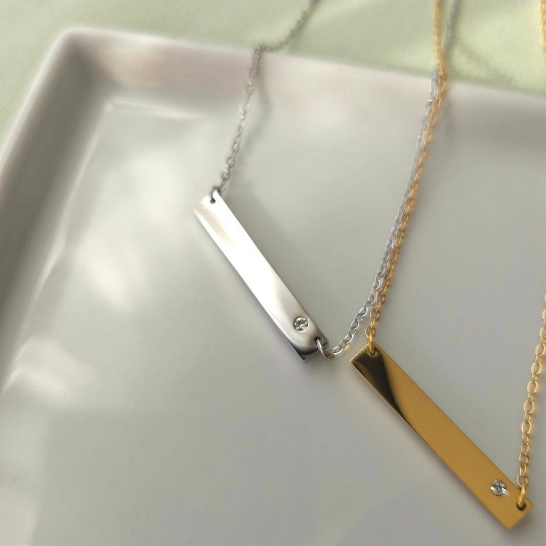 Birthstone Necklace - APRIL/"DIAMOND"