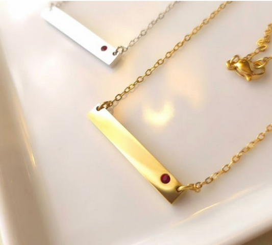 Birthstone Necklace - JANUARY/GARNET