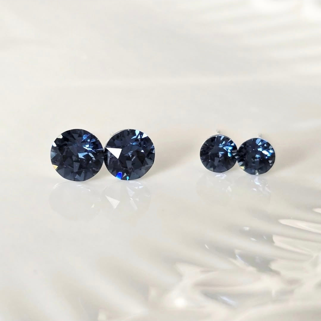 "Midnight" Blue Studs