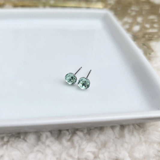 "Ocean Mist" 6mm Studs (Stainless Steel)