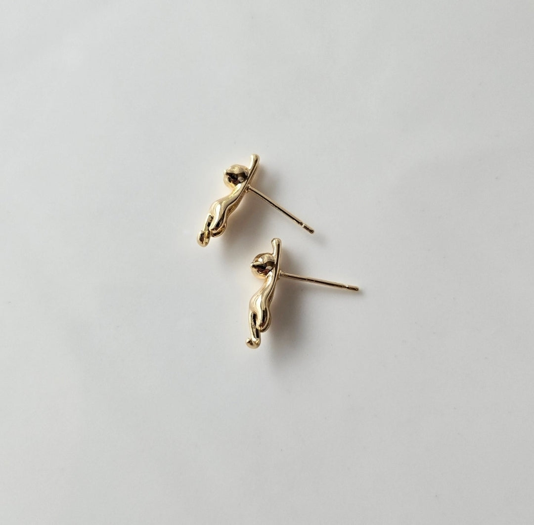 Naughty Kitty Studs