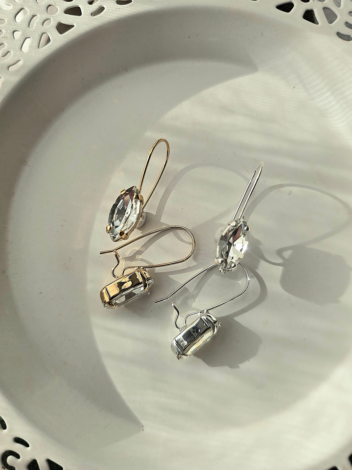 "Ice" Navette Drops