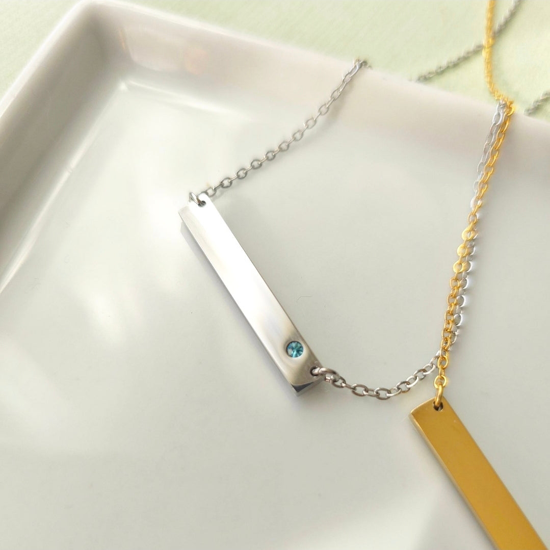 Birthstone Necklace - MARCH/AQUAMARINE