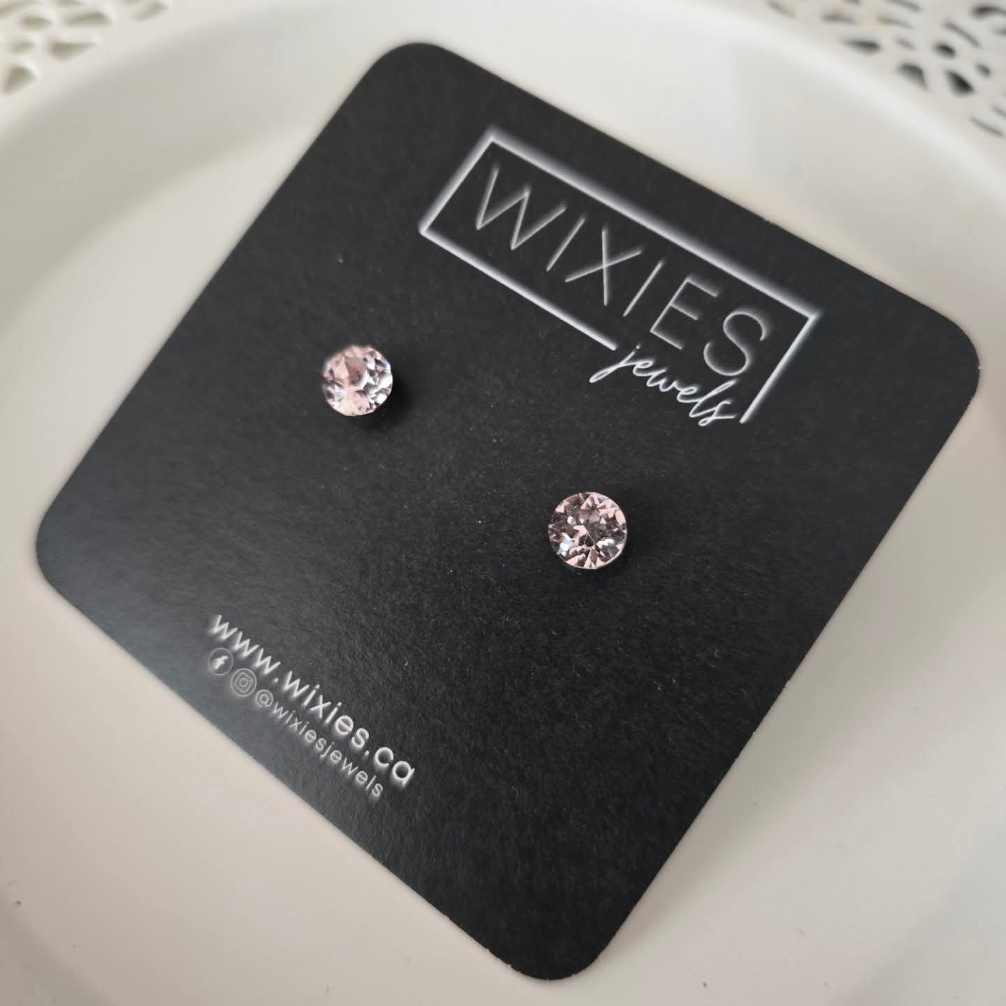 Rose Pink Studs (Stainless Steel)