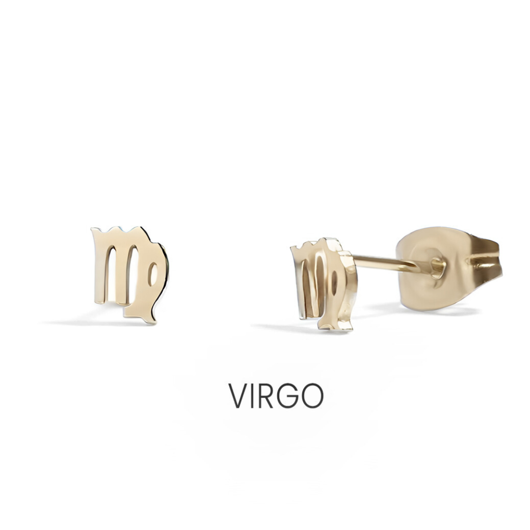 Small Zodiac Sign Studs