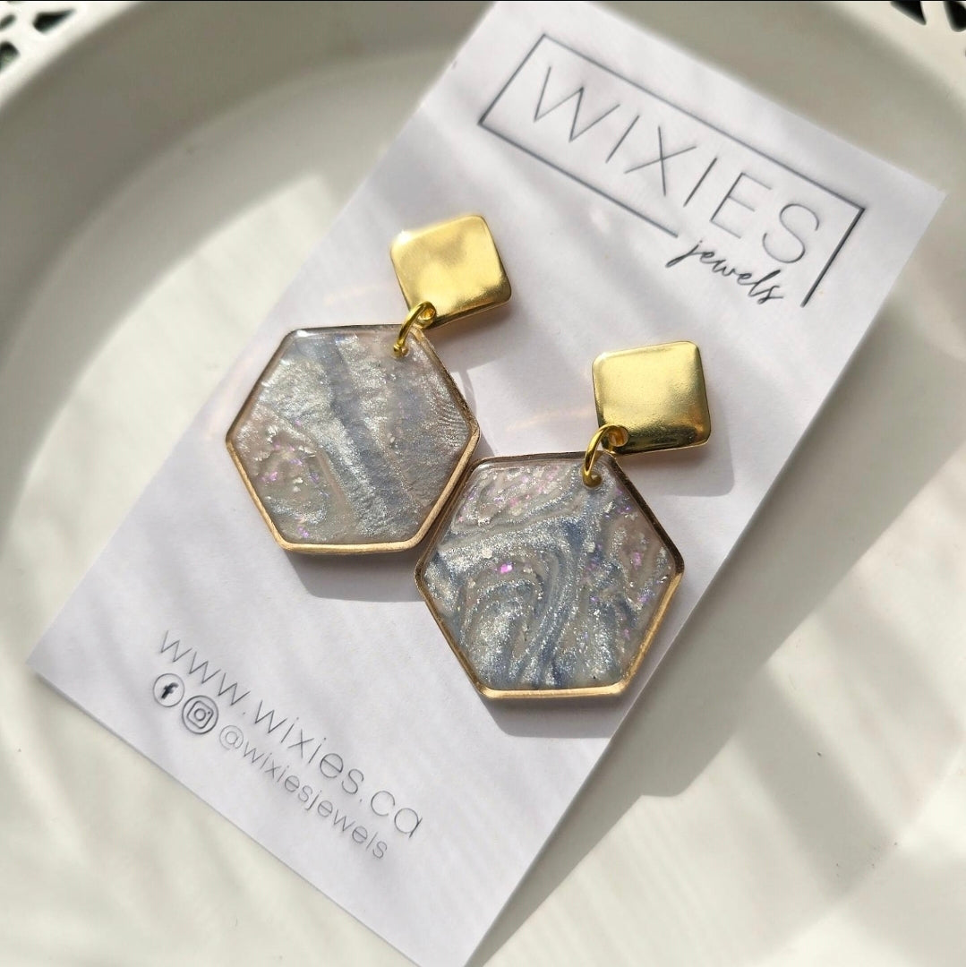 Hexagon Faux Celestite