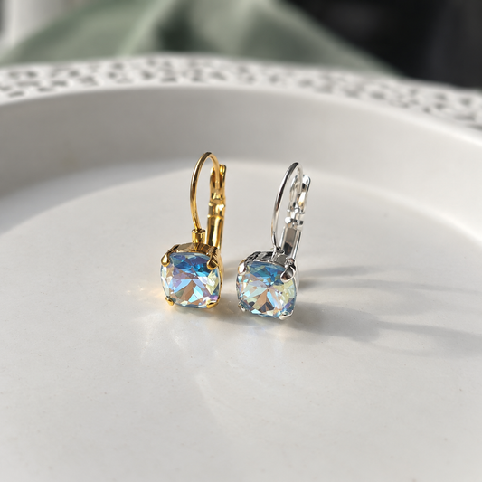 8mm "Celeste" Cushion Cut Lever Back