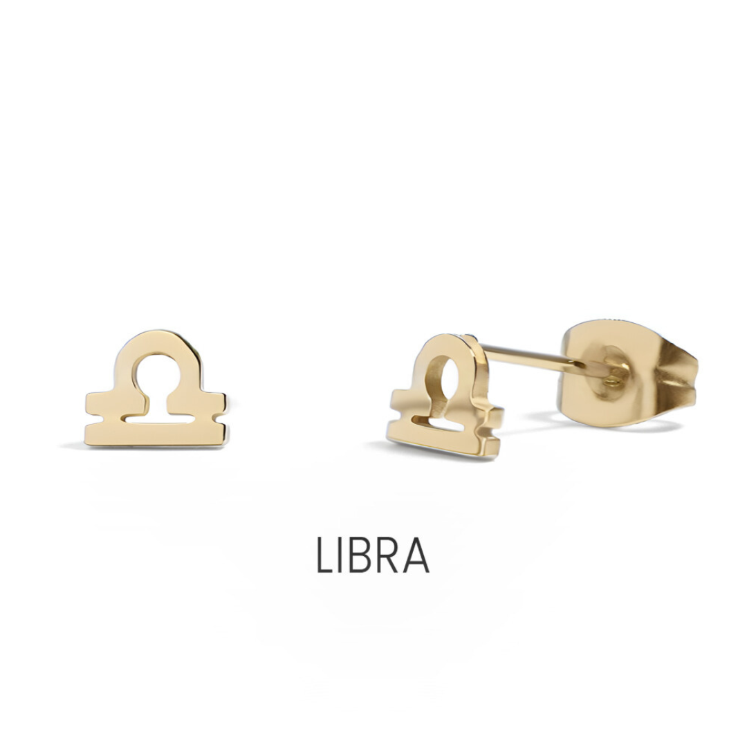 Small Zodiac Sign Studs