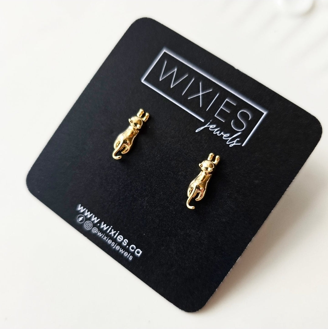 Naughty Kitty Studs