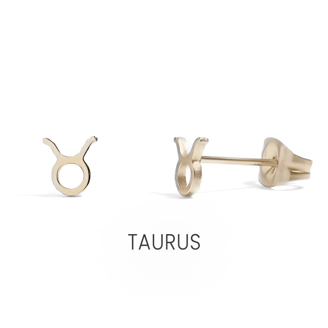 Small Zodiac Sign Studs