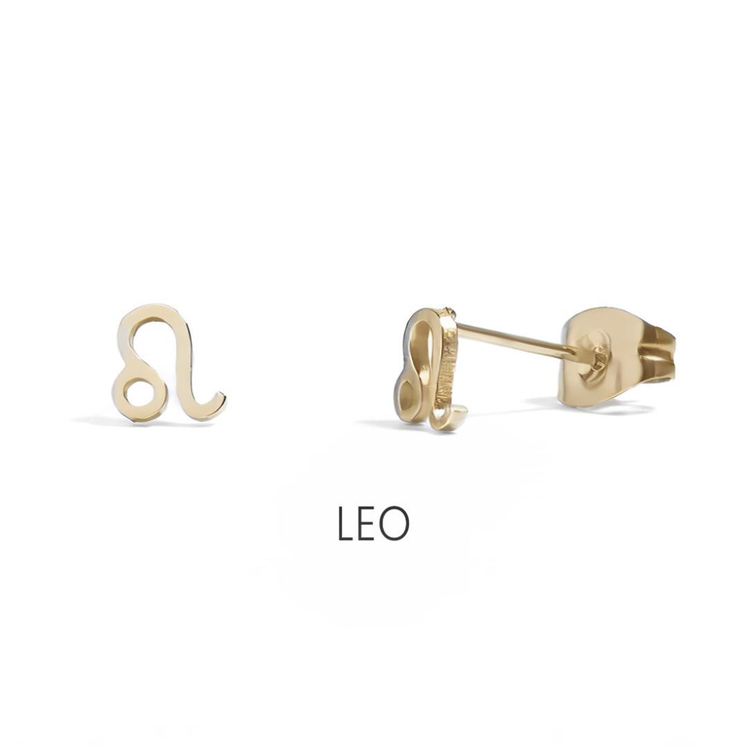 Small Zodiac Sign Studs