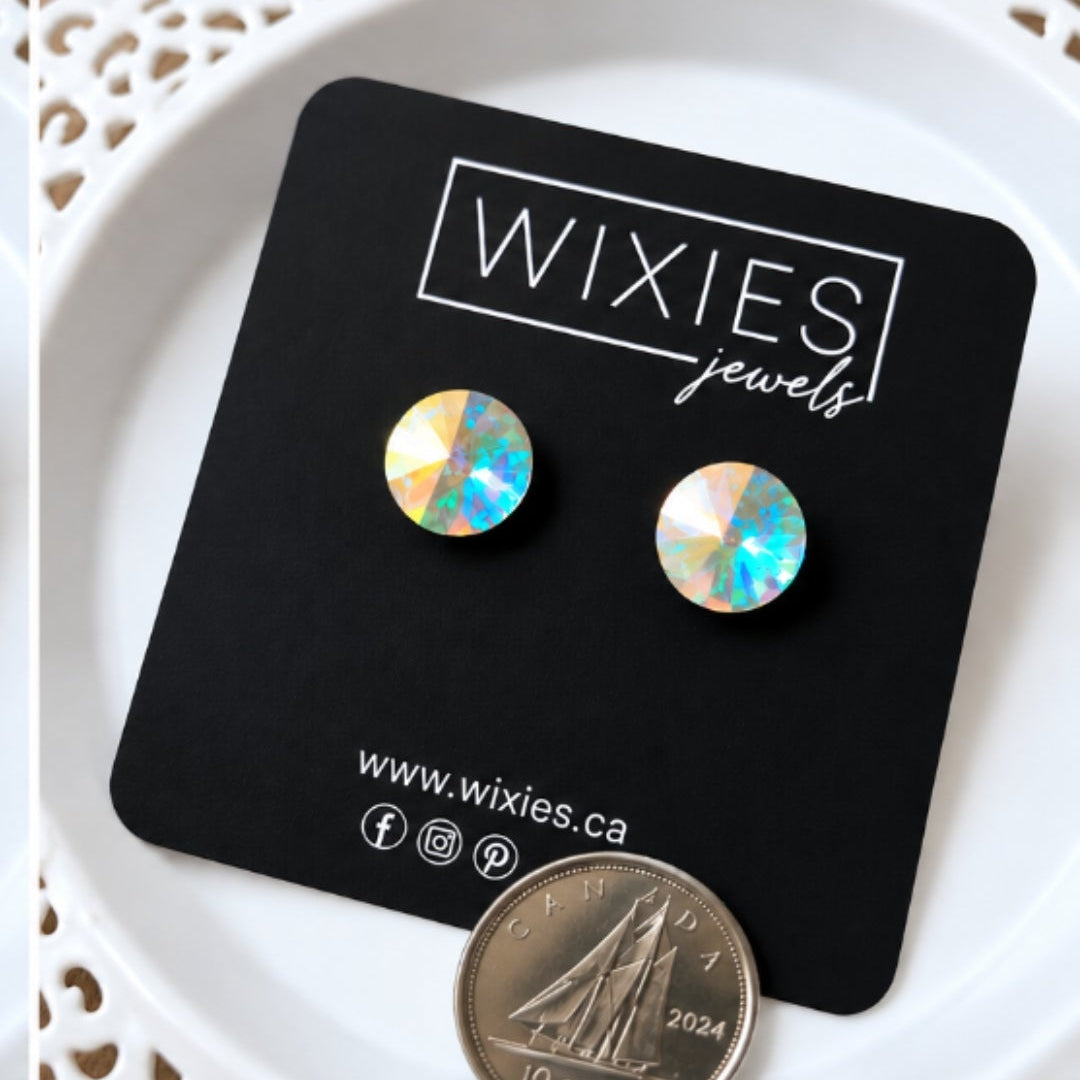 10mm Rivoli Studs (Choose Your Color)