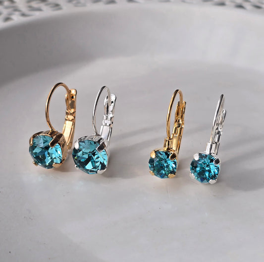 6mm or 8mm Light Teal Leverback