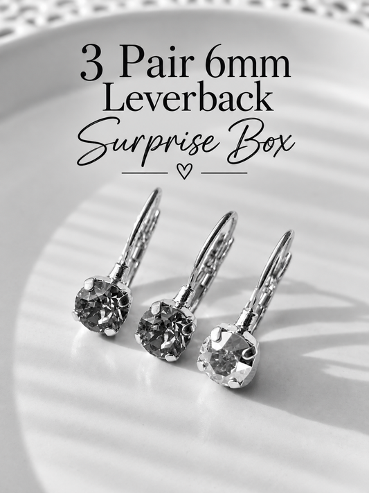 SURPRISE BOX 3 Pair 6mm Lever Back