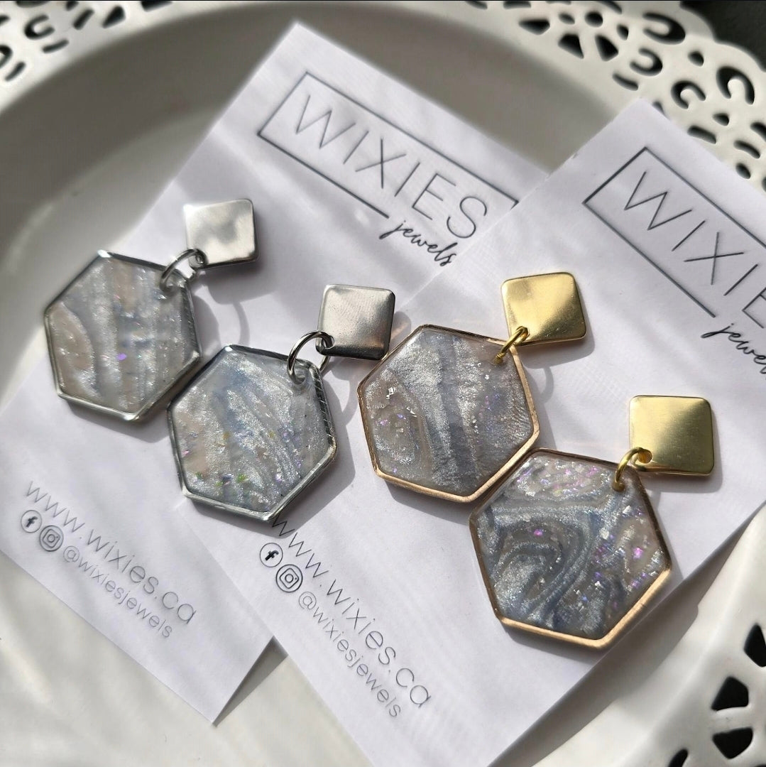 Hexagon Faux Celestite