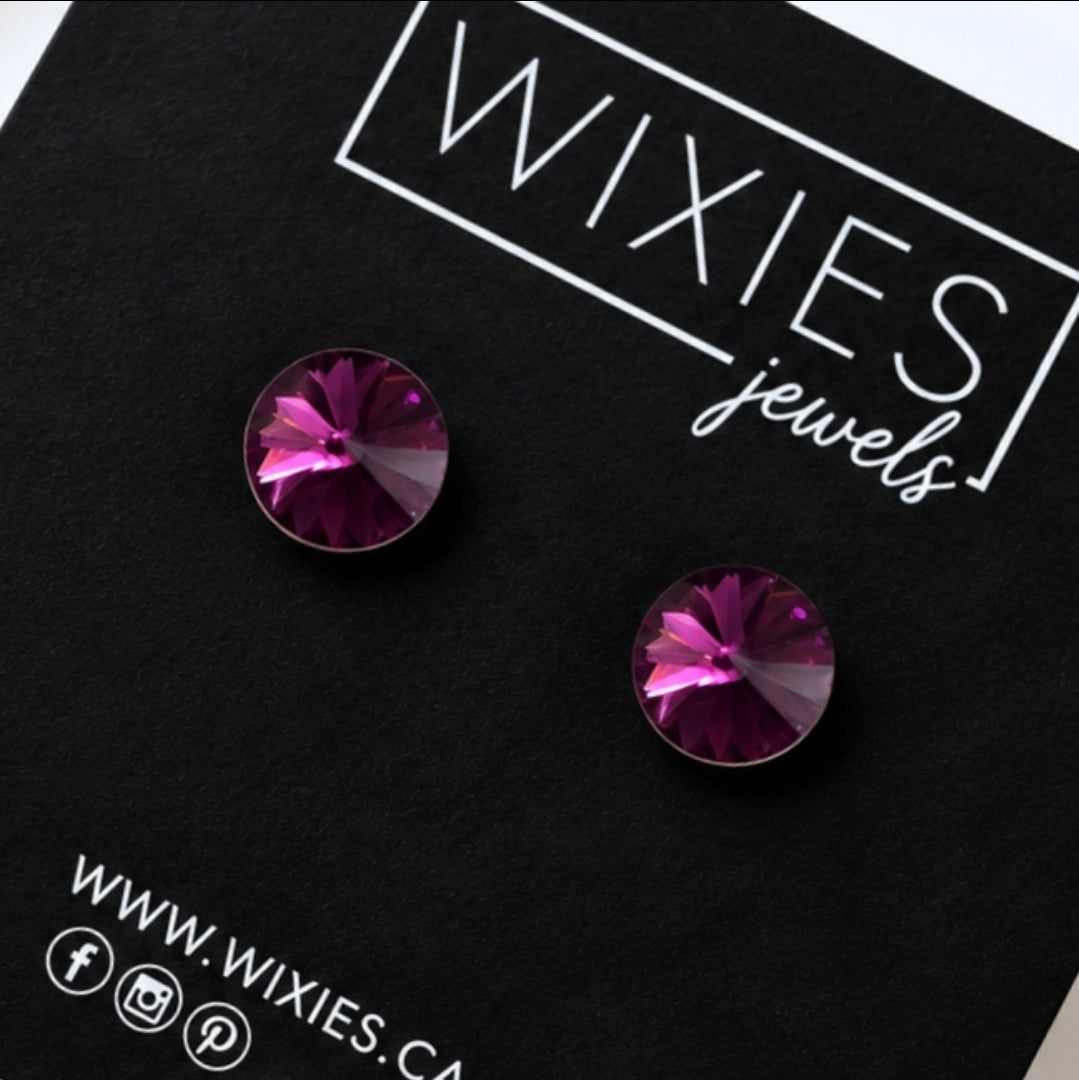 8mm Rivoli Studs (Choose your colour)