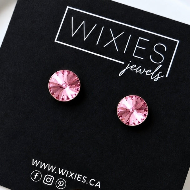 8mm Rivoli Studs (Choose your colour)