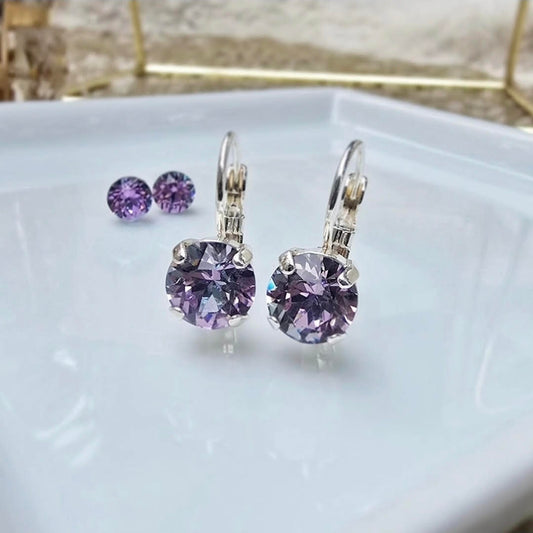 "Hydrangea" 8mm Lever Back